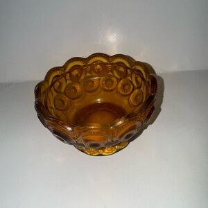LE smith moon and stars amber candy dish